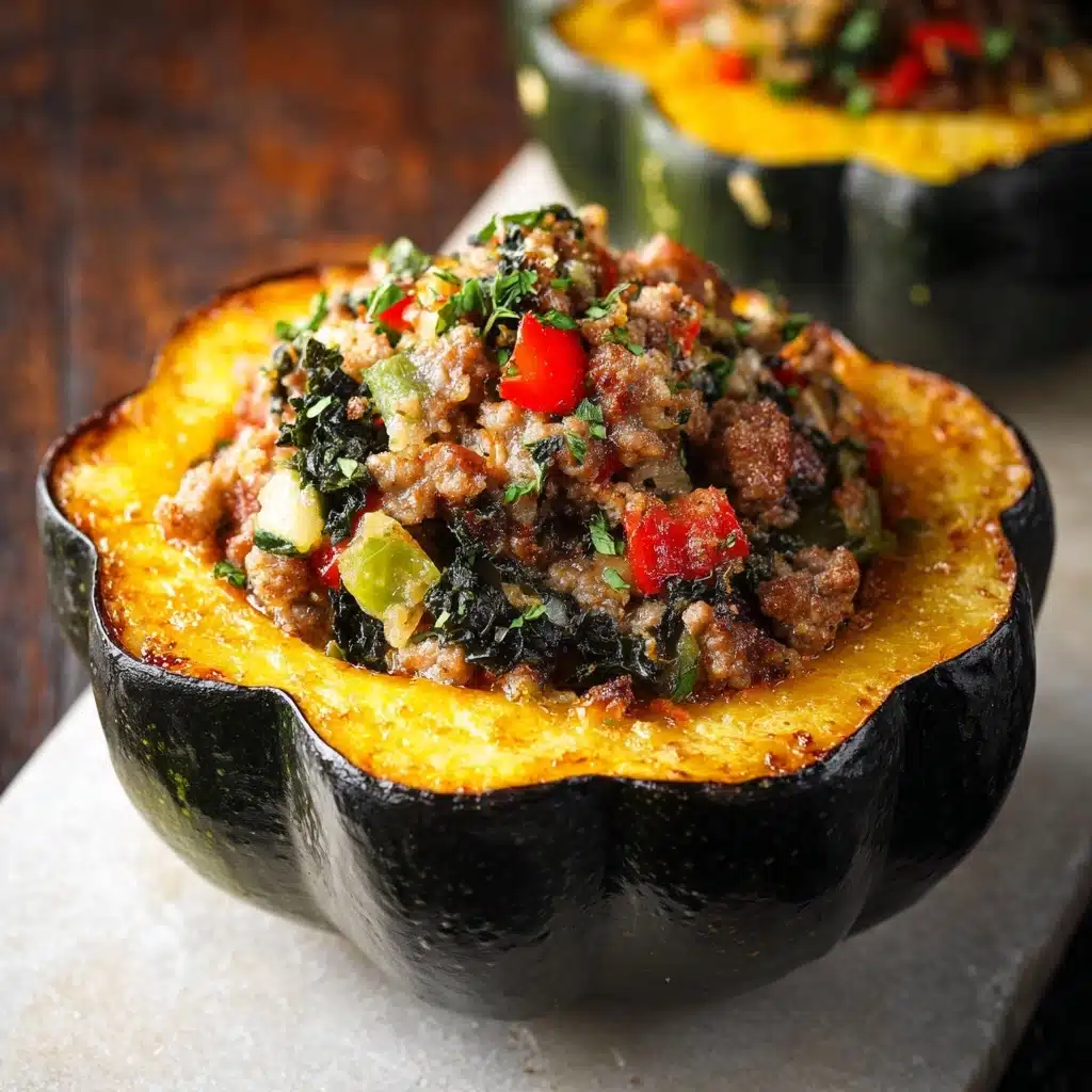 Sausage Stuffed Acorn Squash Recipe - Recipe Image