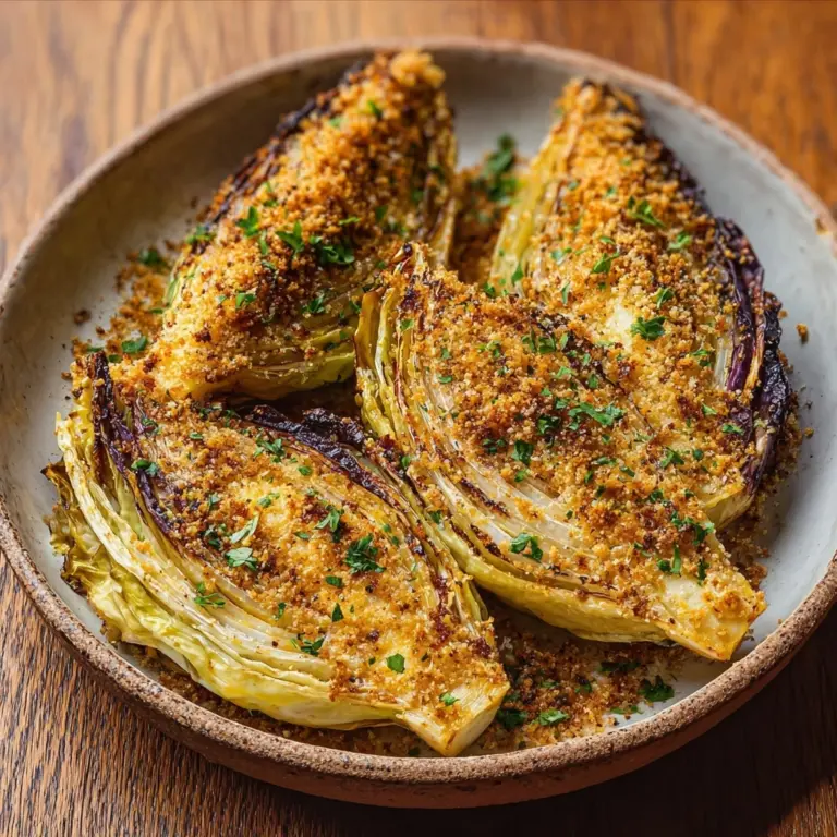 Miso Butter Roasted Cabbage Wedges Recipe
