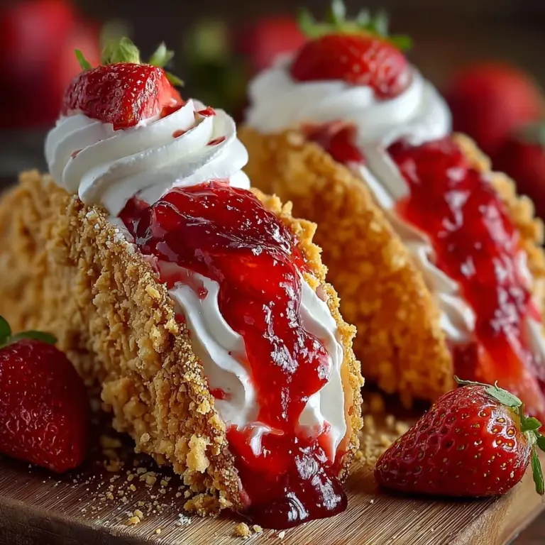 Strawberry Crunch Cheesecake Tacos Recipe