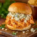 Easy Buffalo Chicken Sandwich Crockpot Recipe