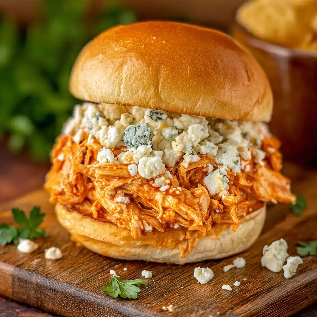 Easy Buffalo Chicken Sandwich Crockpot Recipe