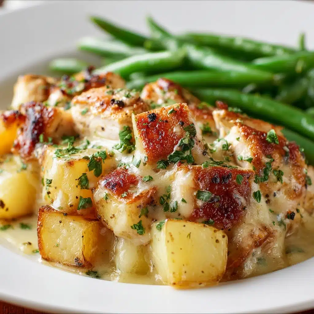 Garlic Parmesan Chicken and Potatoes Recipe