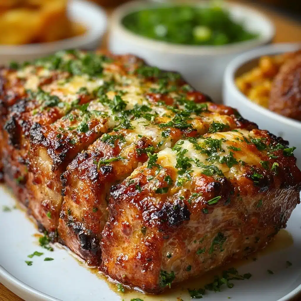 Creamy Garlic Parmesan Chicken Meatloaf Recipe - Recipe Image