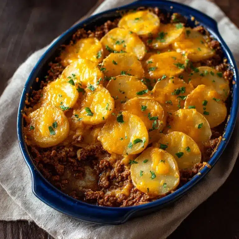 Cheesy Ground Beef and Potatoes Recipe