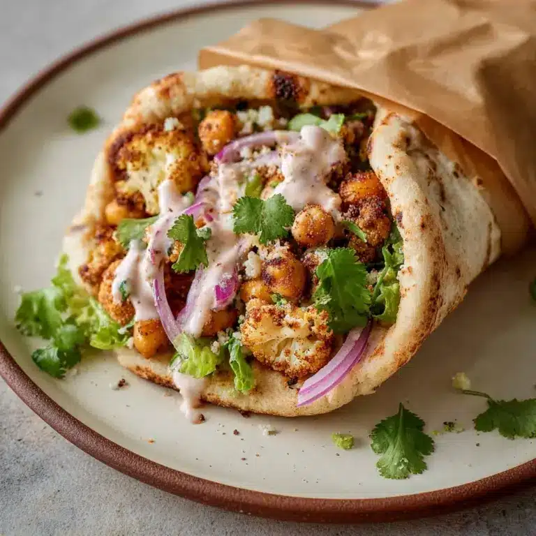 Chili Lime Chickpea Cauliflower Wrap Recipe