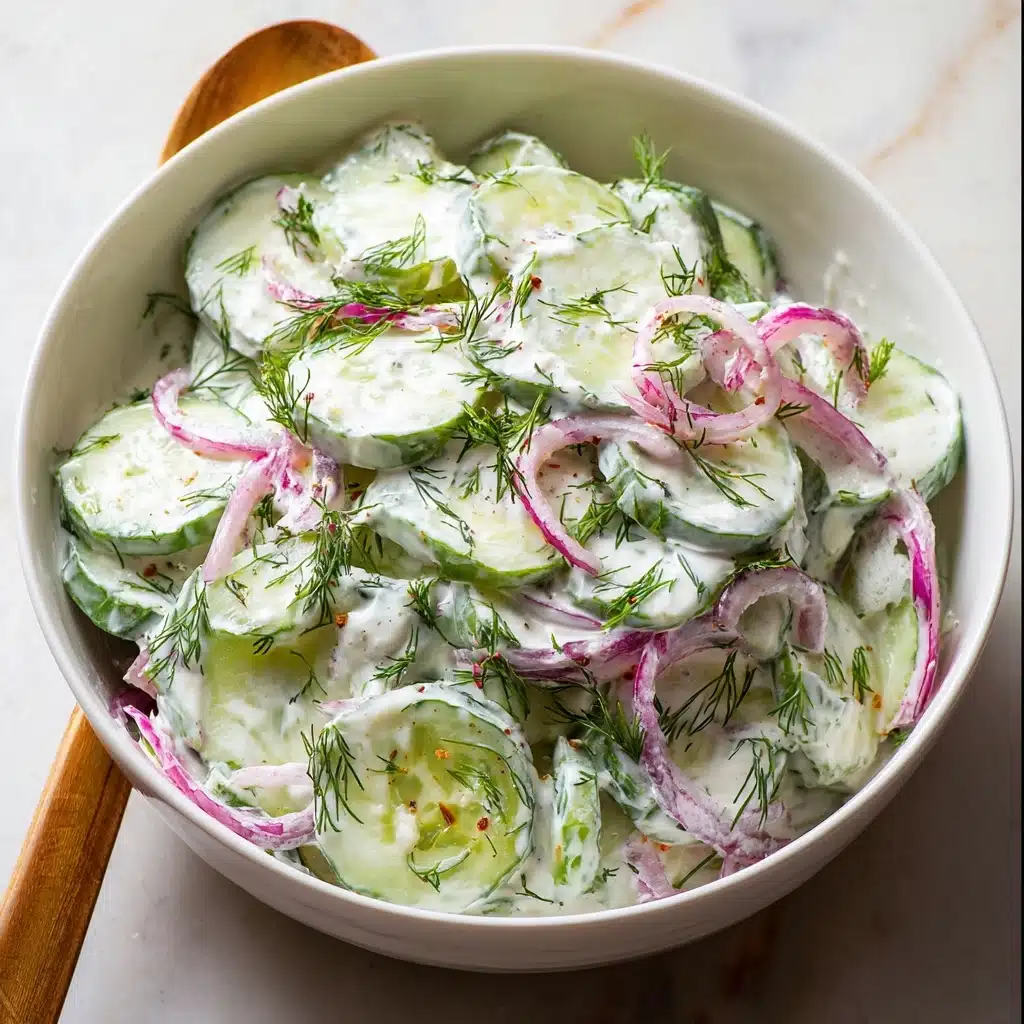 Greek Yogurt Cucumber Salad Recipe - Recipe Image