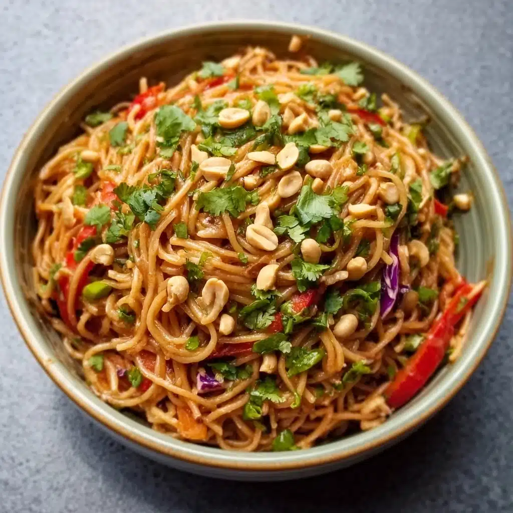 Thai Peanut Noodle Salad Recipe