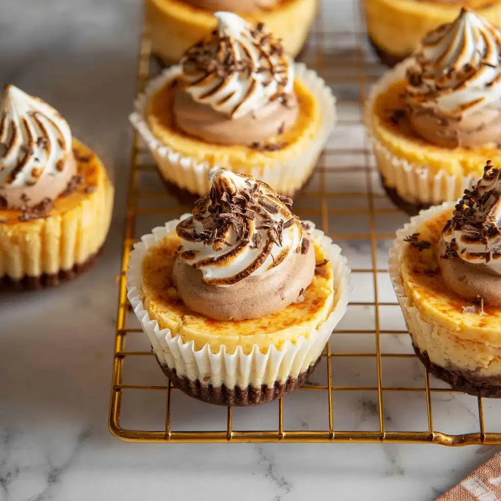 Mini Pumpkin S'mores Cheesecakes Recipe - Recipe Image