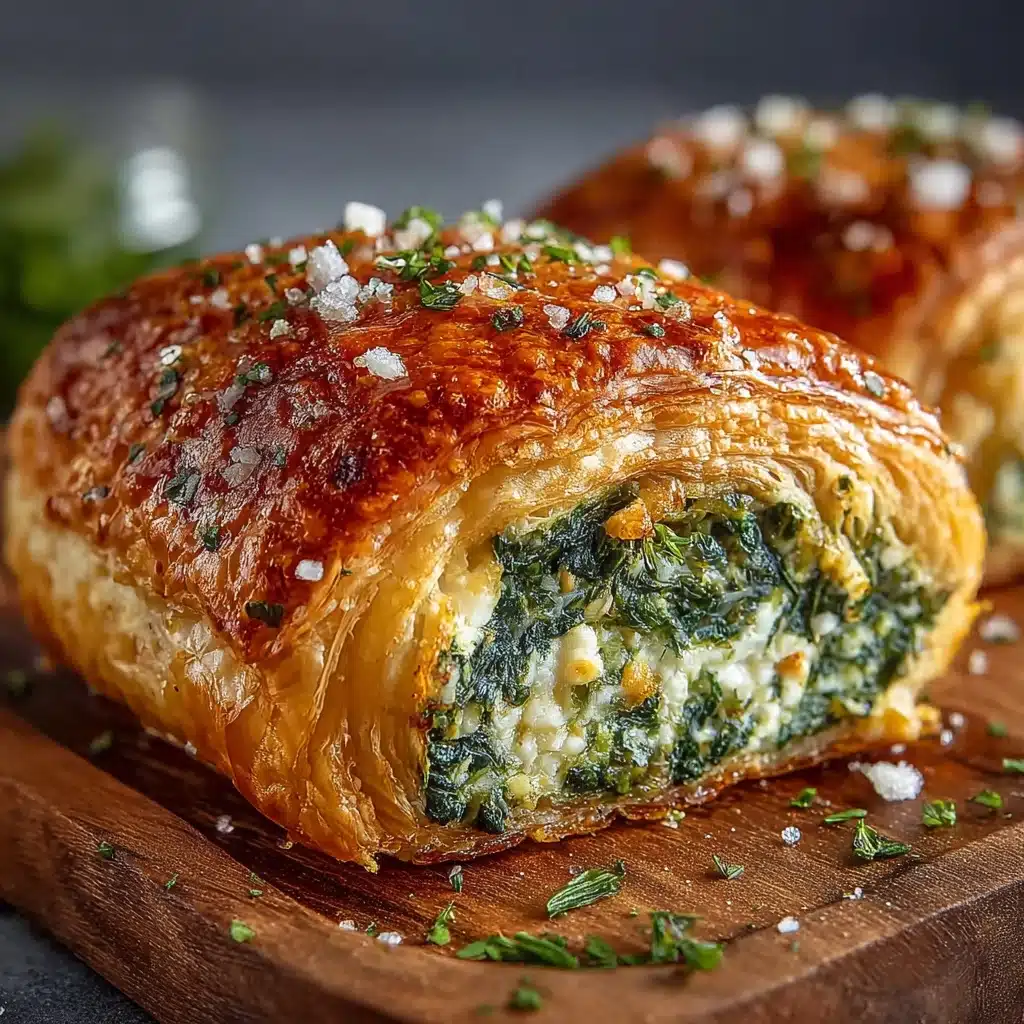 Flaky Spinach Feta Puff Pastry Recipe