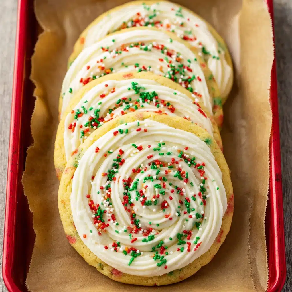 Cake Batter Christmas Cookies Recipe - Recipe Image
