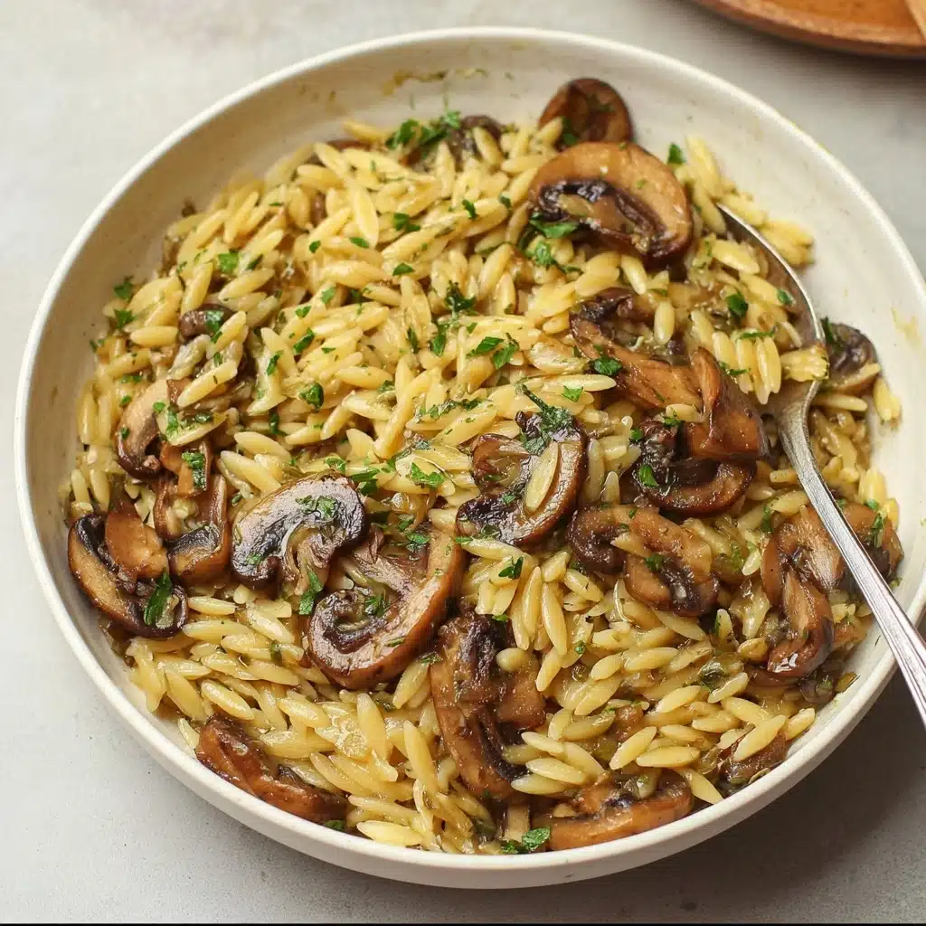 Vegan Mushroom Orzo Recipe