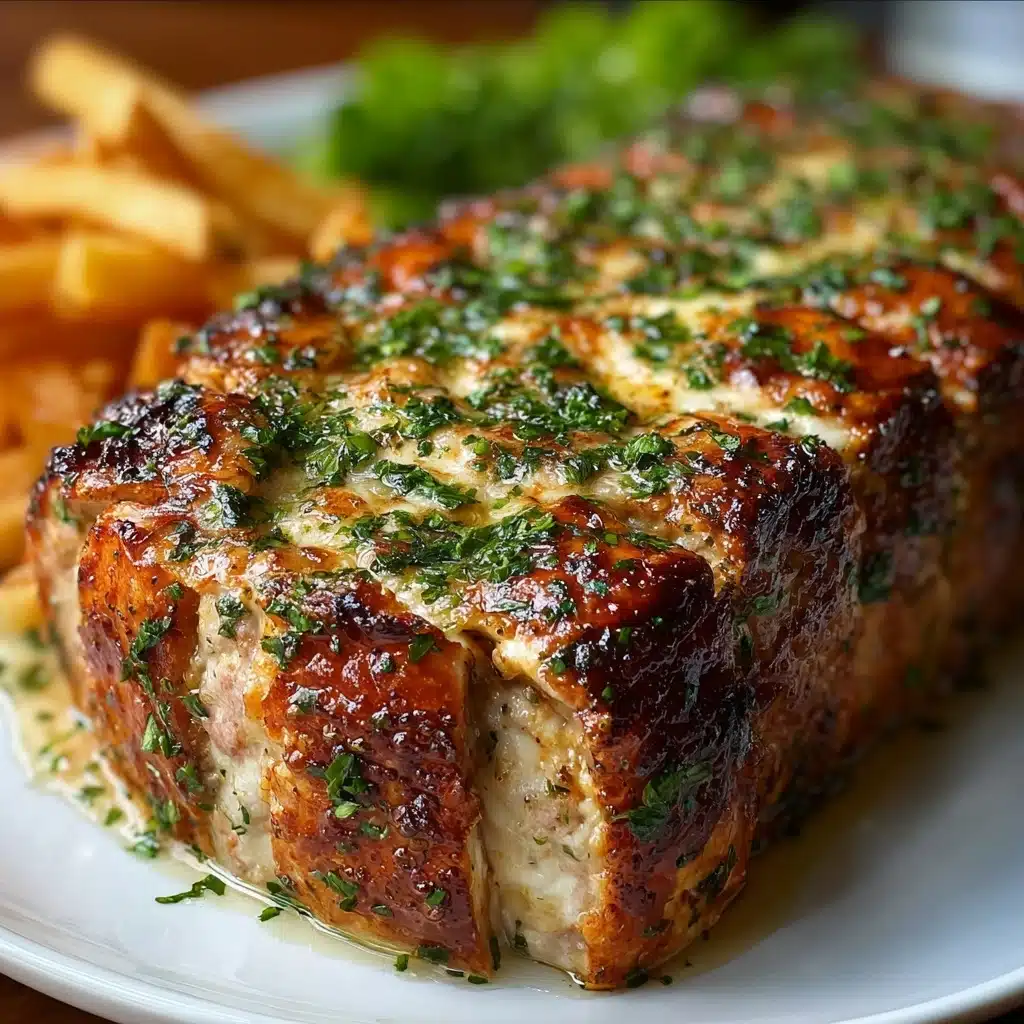 Creamy Garlic Parmesan Chicken Meatloaf Recipe - Recipe Image