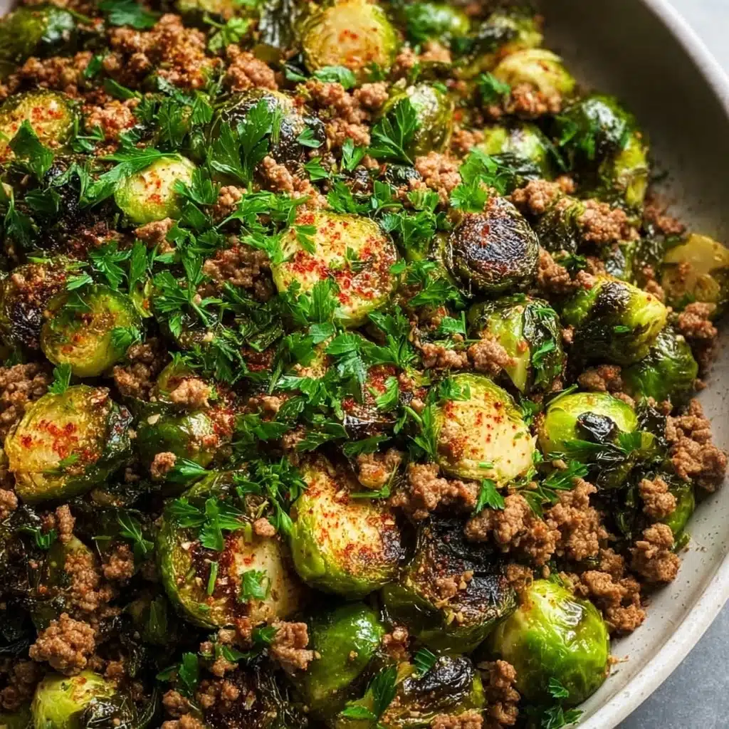 Brussels Sprouts Ground Turkey Skillet Recipe