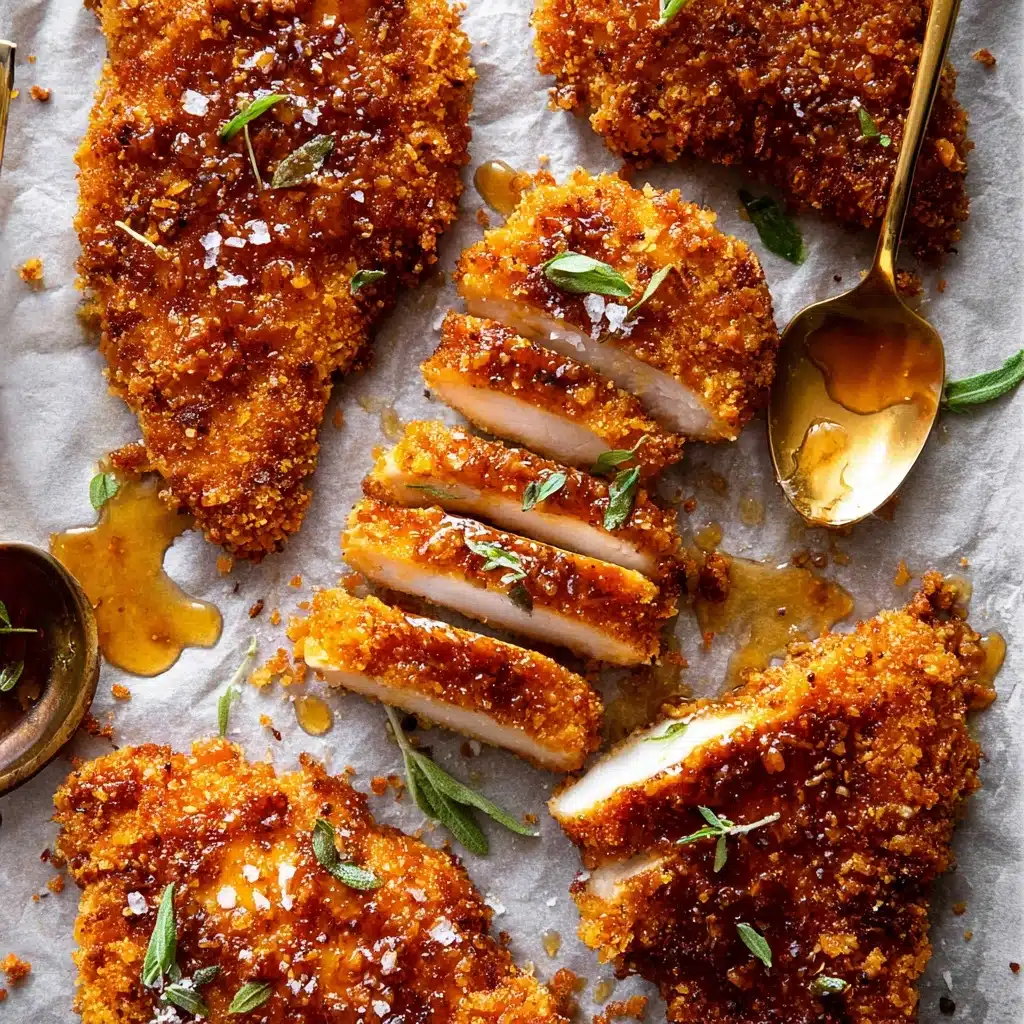 Baked Crunchy Hot Honey Chicken Recipe - Recipe Image