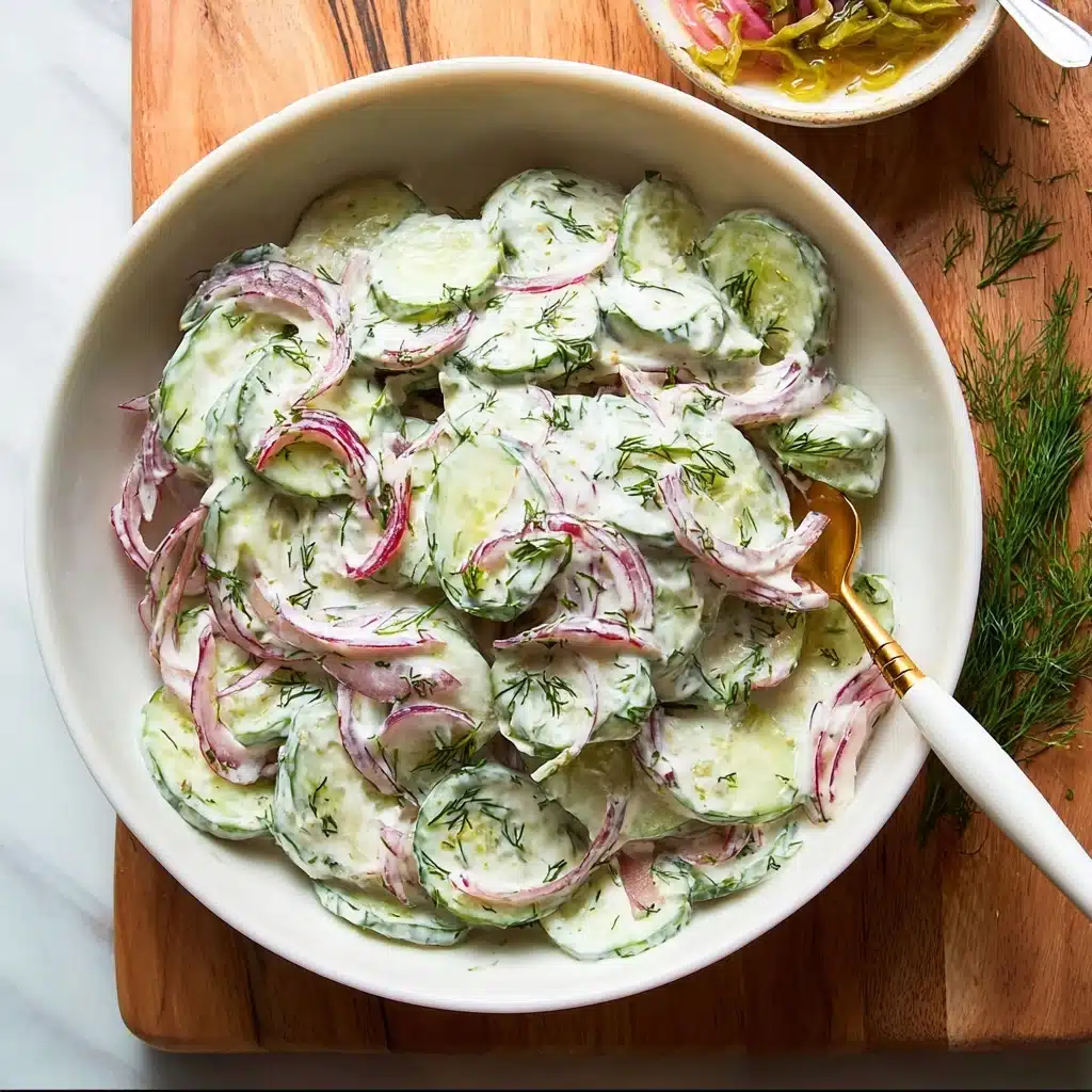 Greek Yogurt Cucumber Salad Recipe - Recipe Image