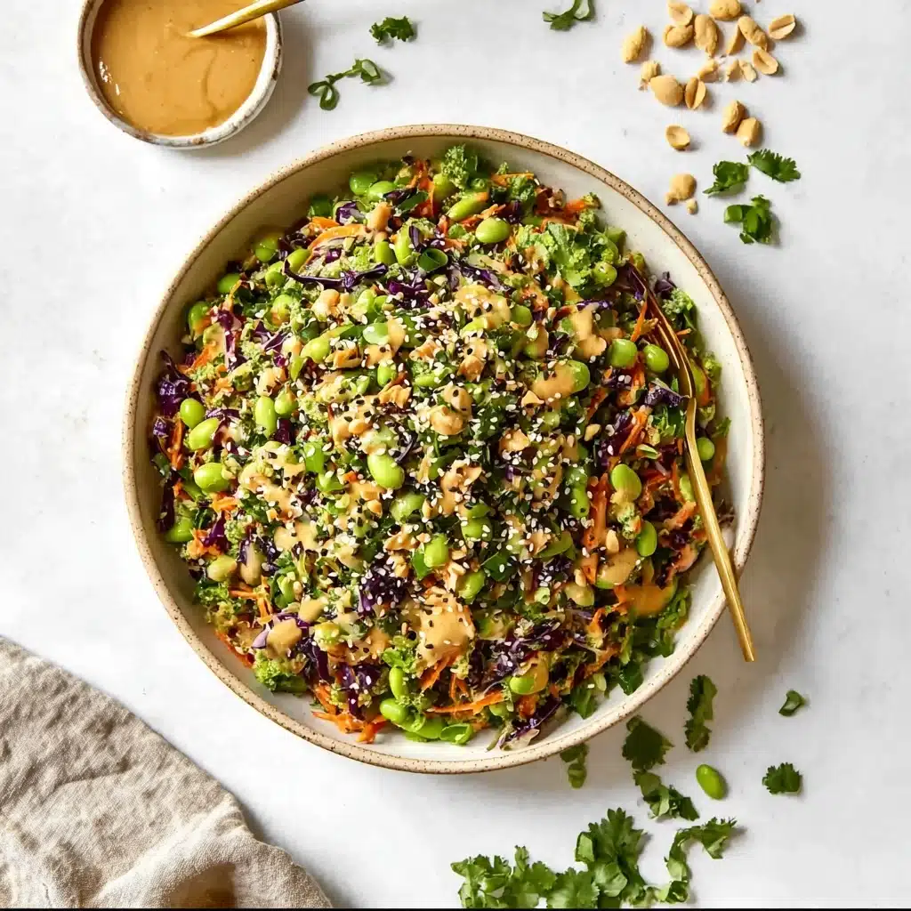 Asian Edamame Peanut Crunch Salad Recipe