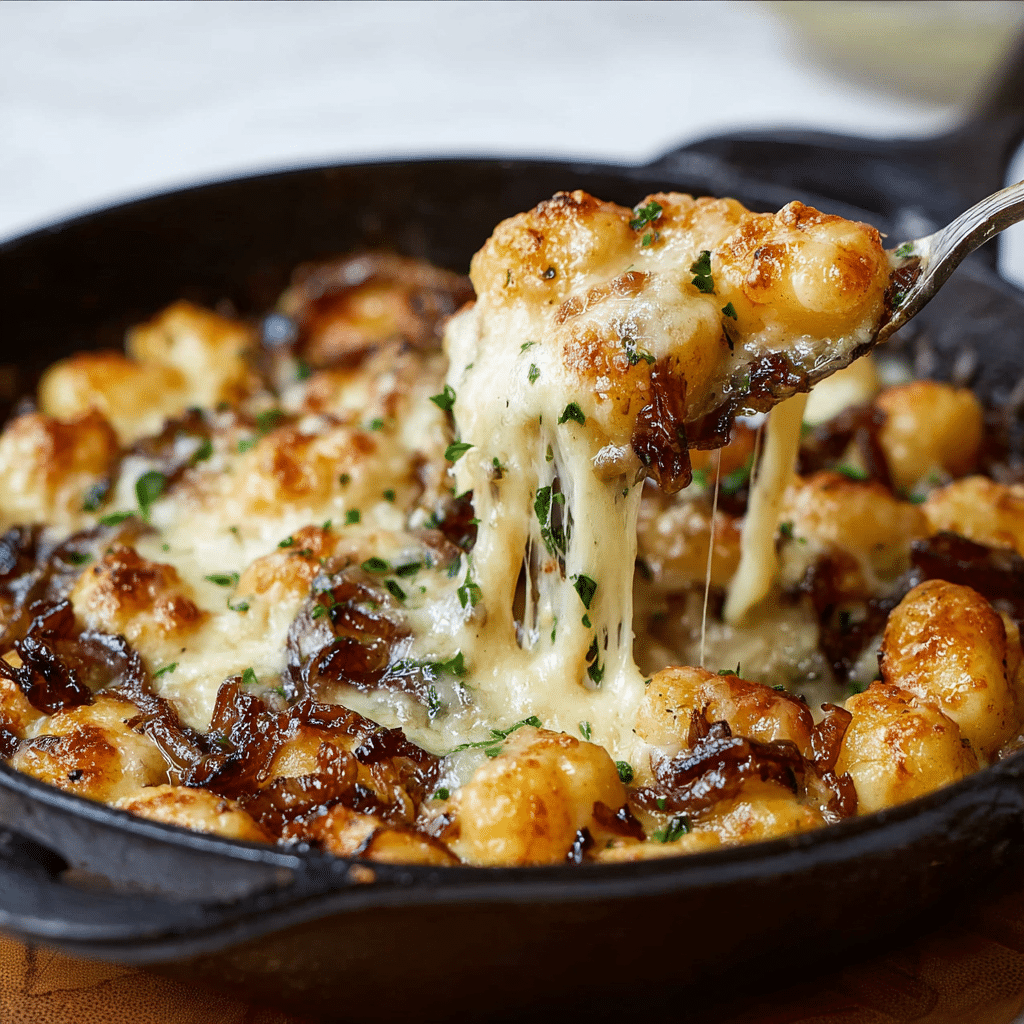 French Onion Gnocchi Recipe - Recipe Image