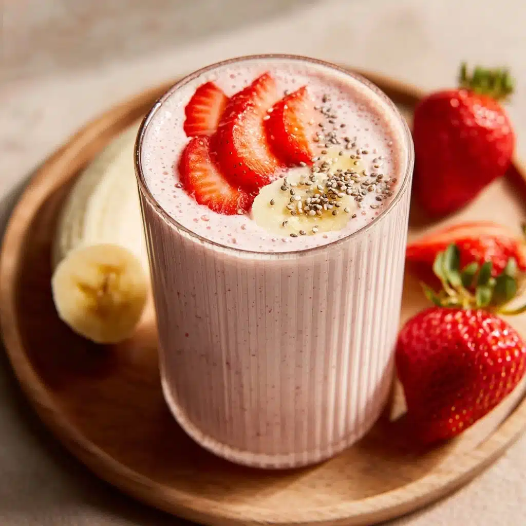 Easy & Healthy Strawberry Banana Smoothie Recipe - Recipe Image