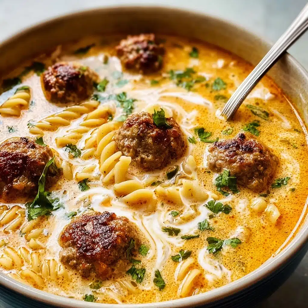 Creamy Italian Meatball Soup Recipe