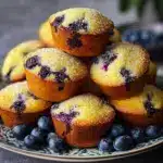 Moist Yellow Cake Mix Blueberry Muffins Recipe