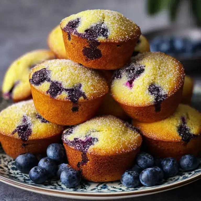 Moist Yellow Cake Mix Blueberry Muffins Recipe