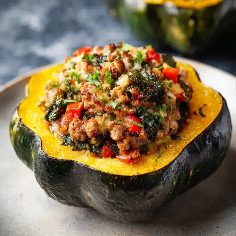Sausage Stuffed Acorn Squash Recipe