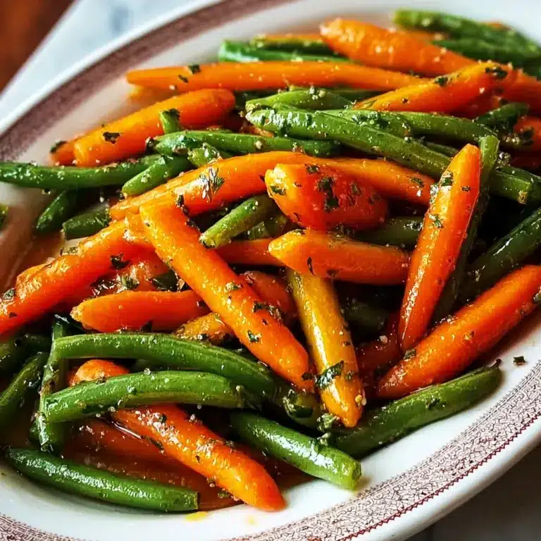 Honey Glazed Carrots & Green Beans Recipe