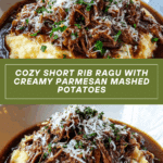 Spoon a generous portion of the Parmesan mashed potatoes onto each plate Recipe