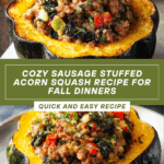 Sausage Stuffed Acorn Squash Recipe