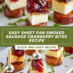 Sheet Pan Smoked Sausage Cranberry Bites Recipe