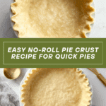 Easy No Roll Pie Crust Recipe