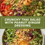 Thai Crunch Salad CPK Copycat (with peanut ginger sauce) Recipe