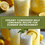 Condensed Milk Lemonade Refreshing and Easy Recipe
