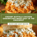 Easy Buffalo Chicken Sandwich Crockpot Recipe