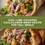 Chili Lime Chickpea Cauliflower Wrap Recipe