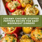 Creamy Chicken Stuffed Peppers Recipe