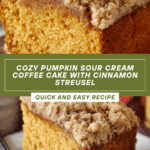 Pumpkin Sour Cream Coffee Cake Recipe