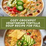 Crockpot Vegetarian Tortilla Soup Recipe
