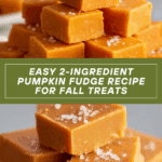 Easy 2 Ingredient Pumpkin Fudge for Fall Treats Recipe