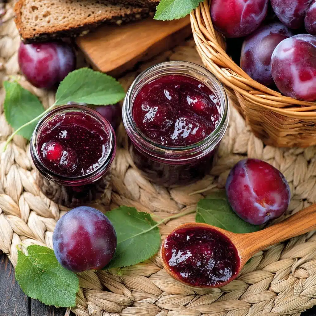 Slow Cooker Plum Jam Recipe - Recipe Image