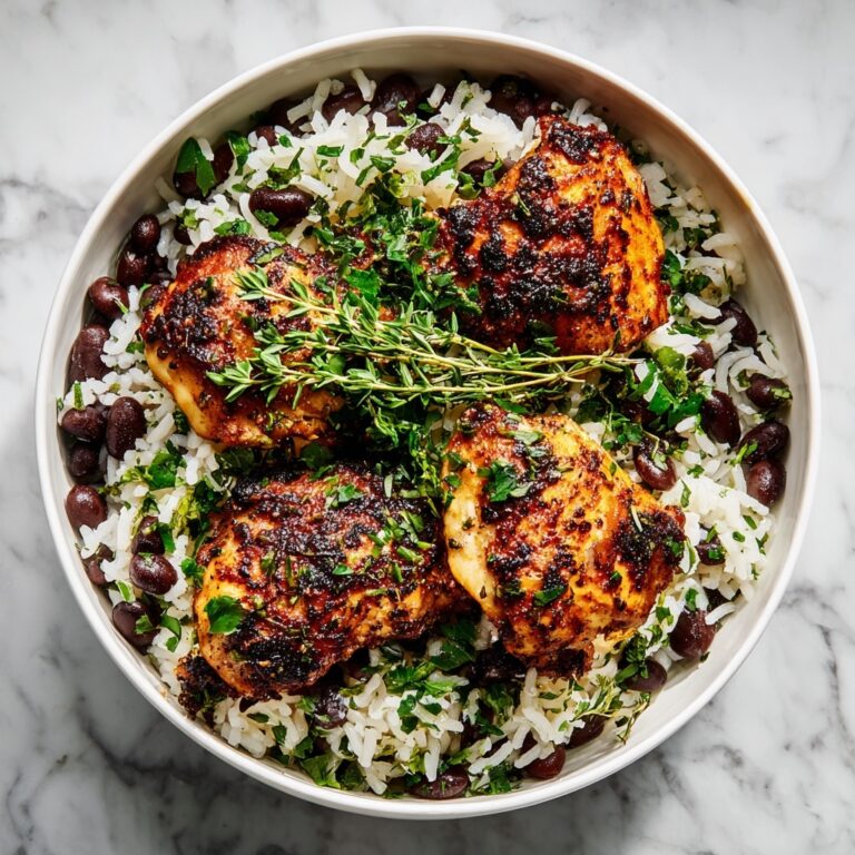 Jerk Chicken with Jamaican Rice and Peas Recipe