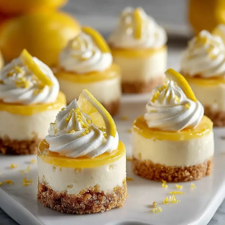 Mini Lemon Cheesecakes Recipe