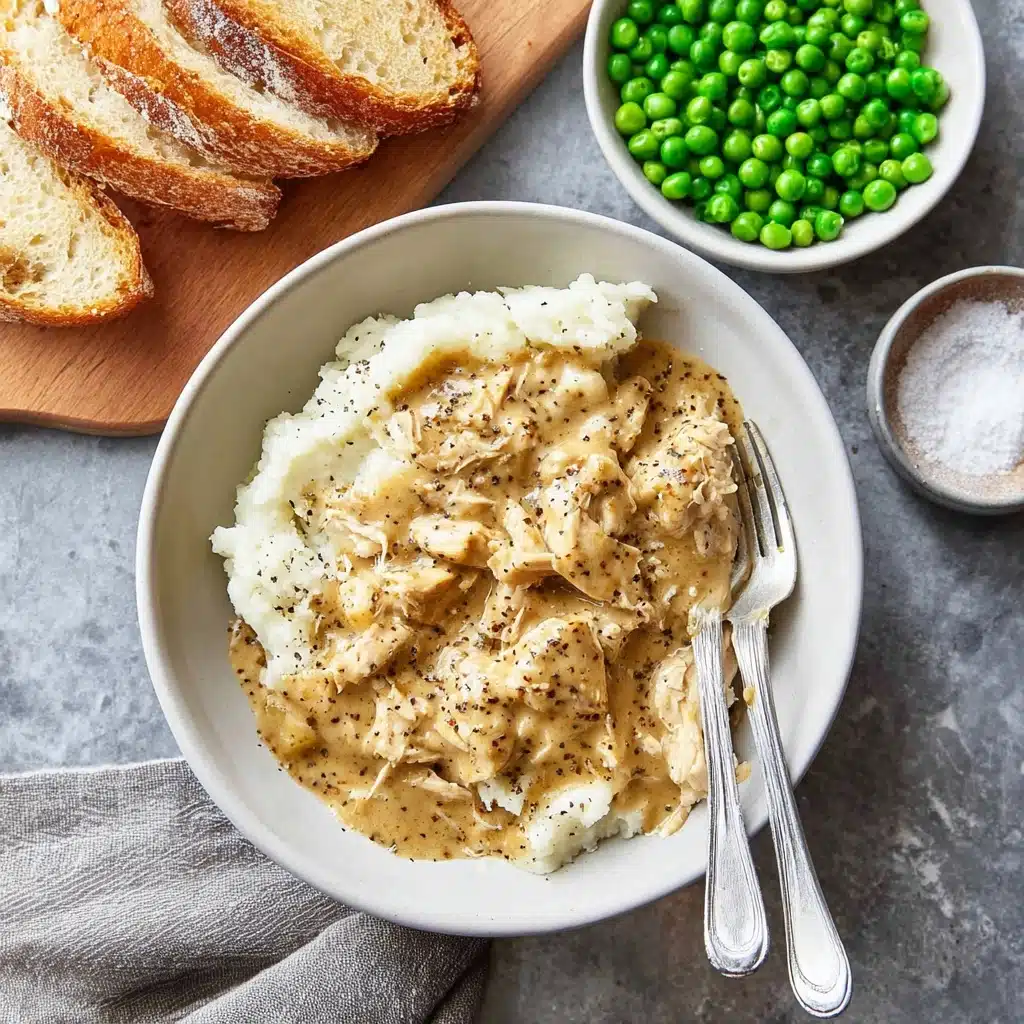Chicken and Gravy (over mashed potatoes) Recipe - Recipe Image