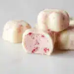 Strawberry Speckled Snow Skin Mooncakes Recipe