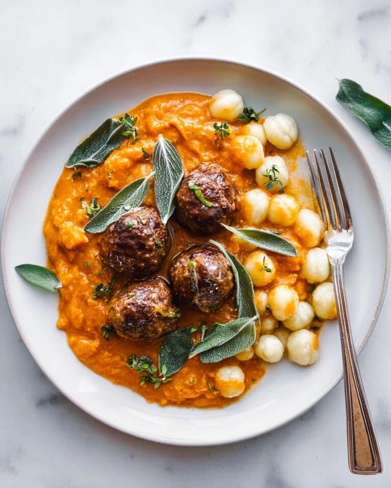 Turkey Meatballs in Pumpkin Sage Sauce Recipe