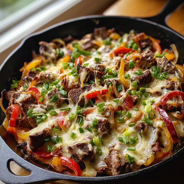 Philly Steak & Cheese Skillet Recipe