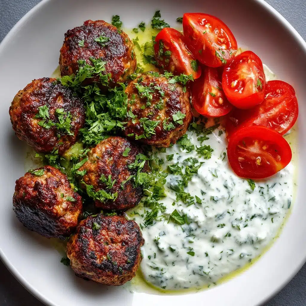 Greek Turkey Meatballs with Tzatziki Recipe - Recipe Image