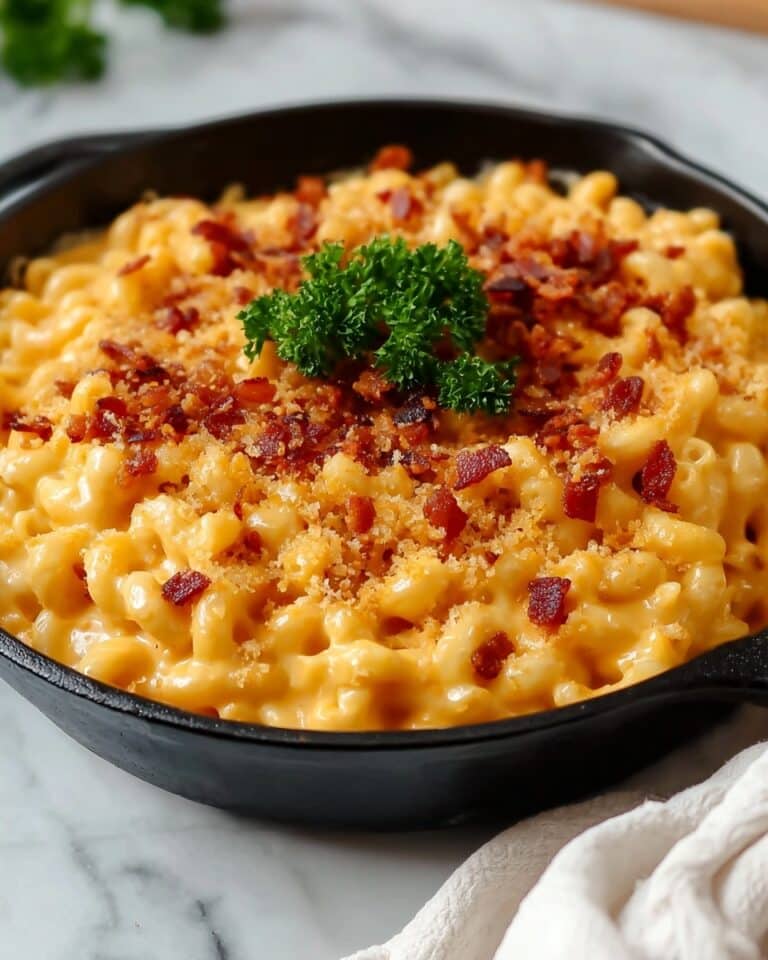 Smoked Mac and Cheese with Crispy Bacon Recipe