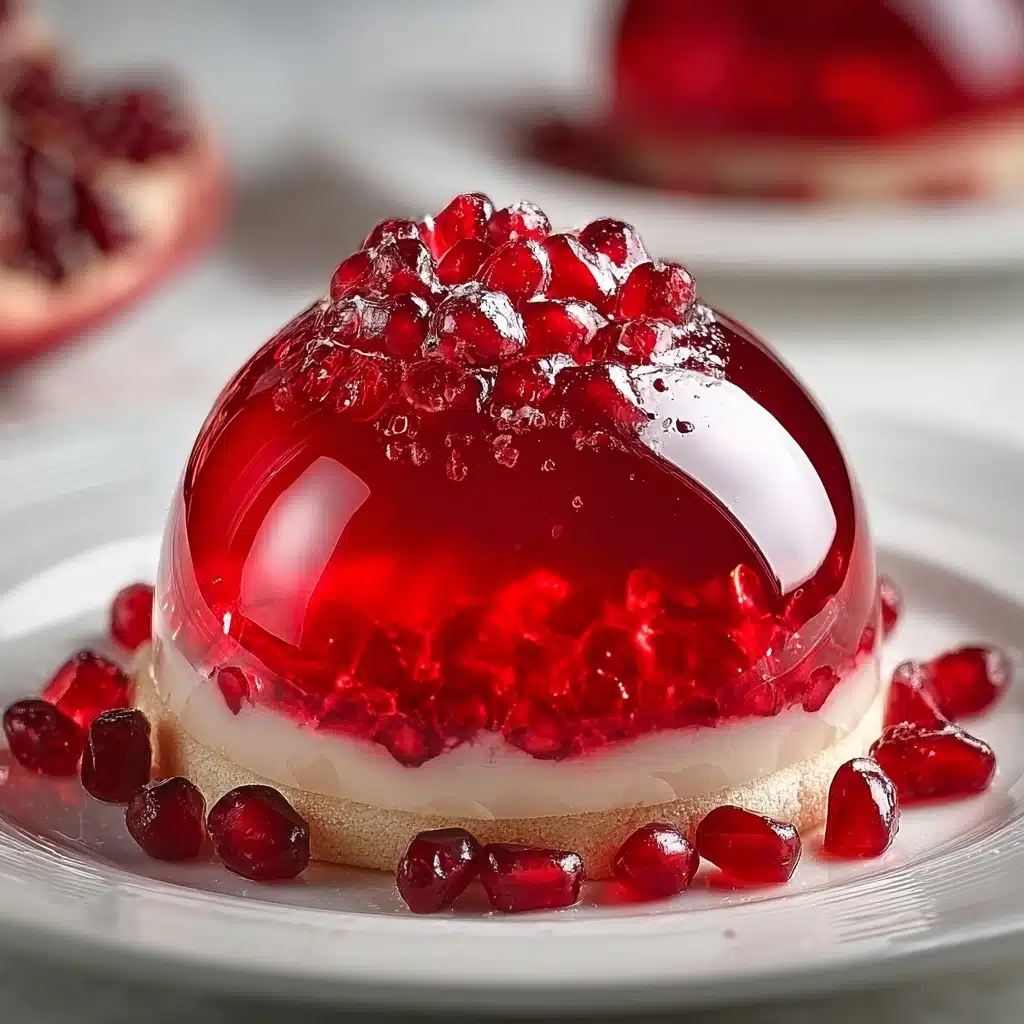 Glossy Pomegranate Mousse Dome: A Stunning Dessert Recipe