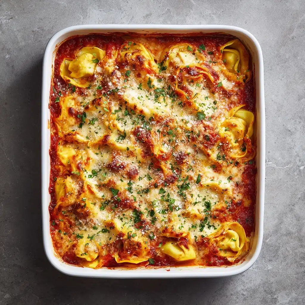 Cheesy 20-Minute Baked Tortellini Recipe - Recipe Image